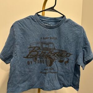 Ford Blue Graphic Crop Top *bundle for discounts*